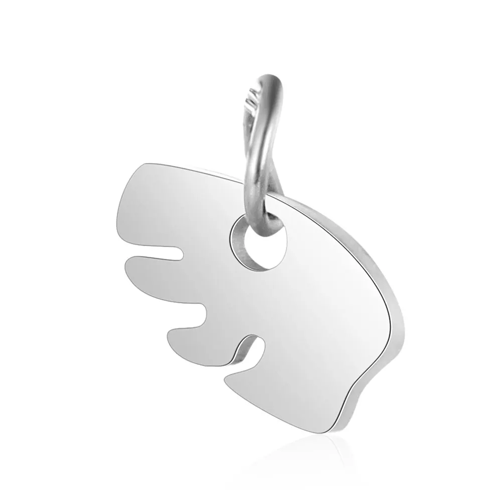Fnixtar 5pcs/lot Stainless Steel High Quality Polished Bear Animal Metal Charm 8*9mm Pendant for DIY Making Necklace Accessoreis | Украшения