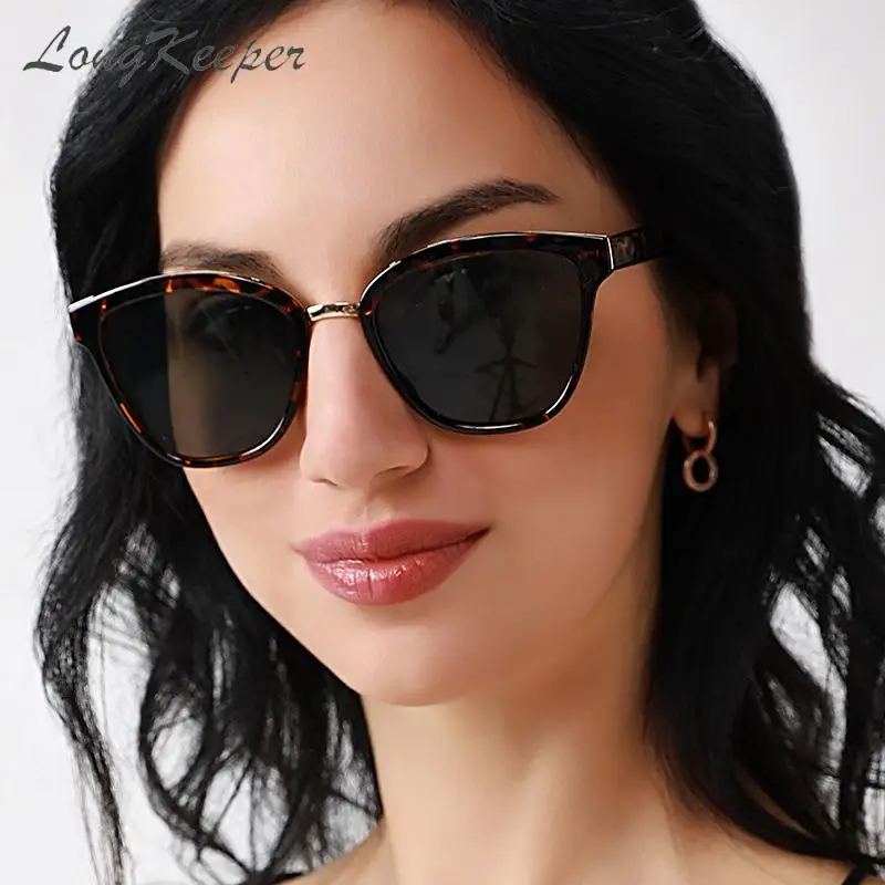 

Cat eye Designer Sunglasses Women Retro marble Frame Blue Lens Sunglasses Female Big Frame Goggles Glasses Men Oculos De Sol