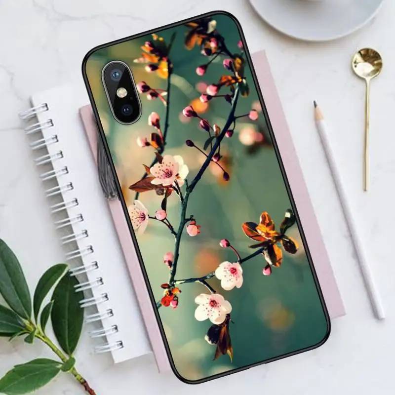 

plant flower peach blossom Phone Case for iPhone 11 12 mini pro XS MAX 8 7 6 6S Plus X 5S SE 2020 XR