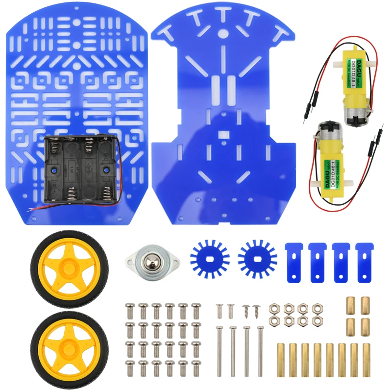 2WD платформа робот шасси Arduino образование умный автомобиль DIY робот автомобиль с кодом скорости