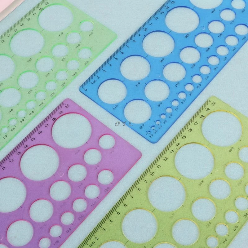 

1 Pcs/Set Plastic Spirograph Geometric Ruler Learning Drawing Tool Stationery For Student Drawing Set Creative Gift