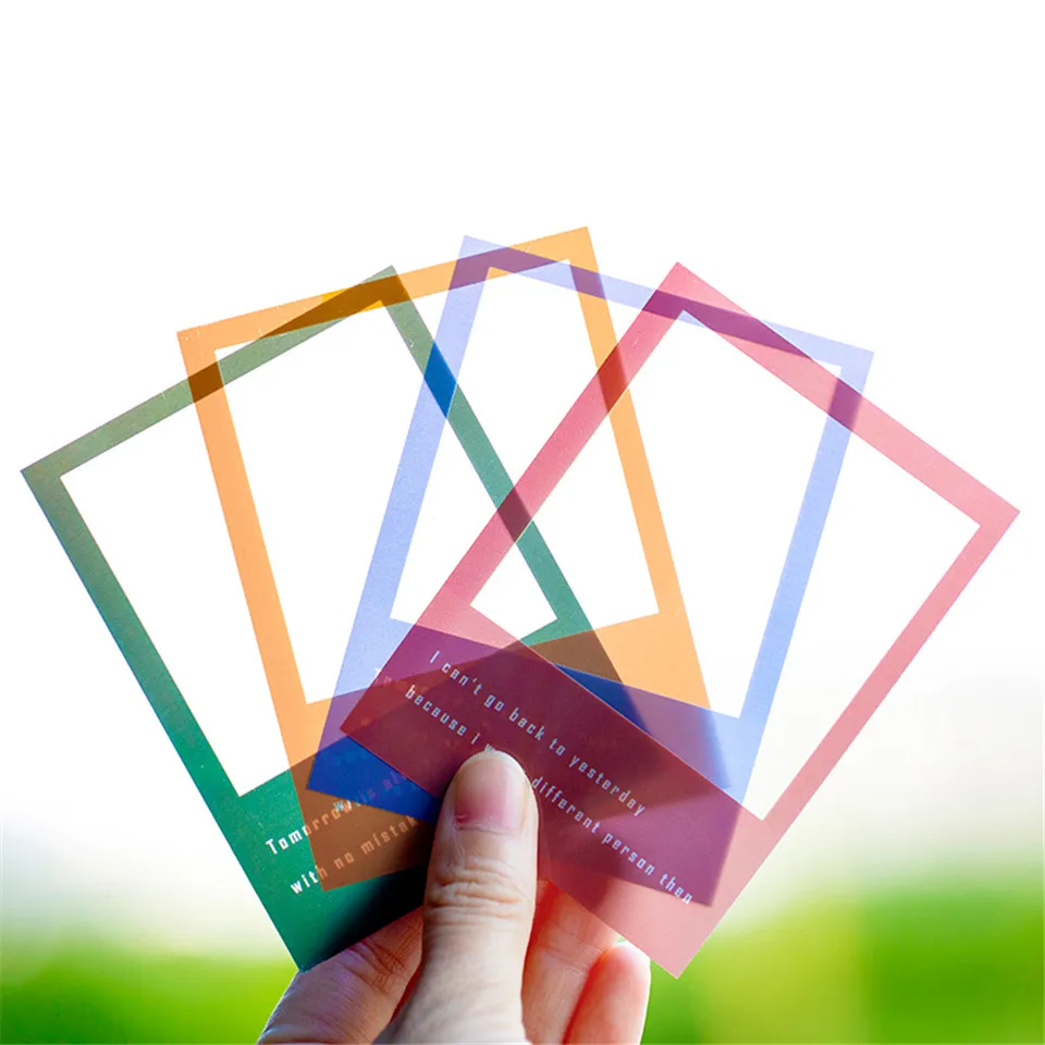 30 шт./компл. прозрачная фоторамка из ПЭТ наборы бумажных наклеек для заметок