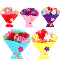 diy bouquet toys for children crafts kids flower pot potted plant kindergarten learning education toys montessori teaching