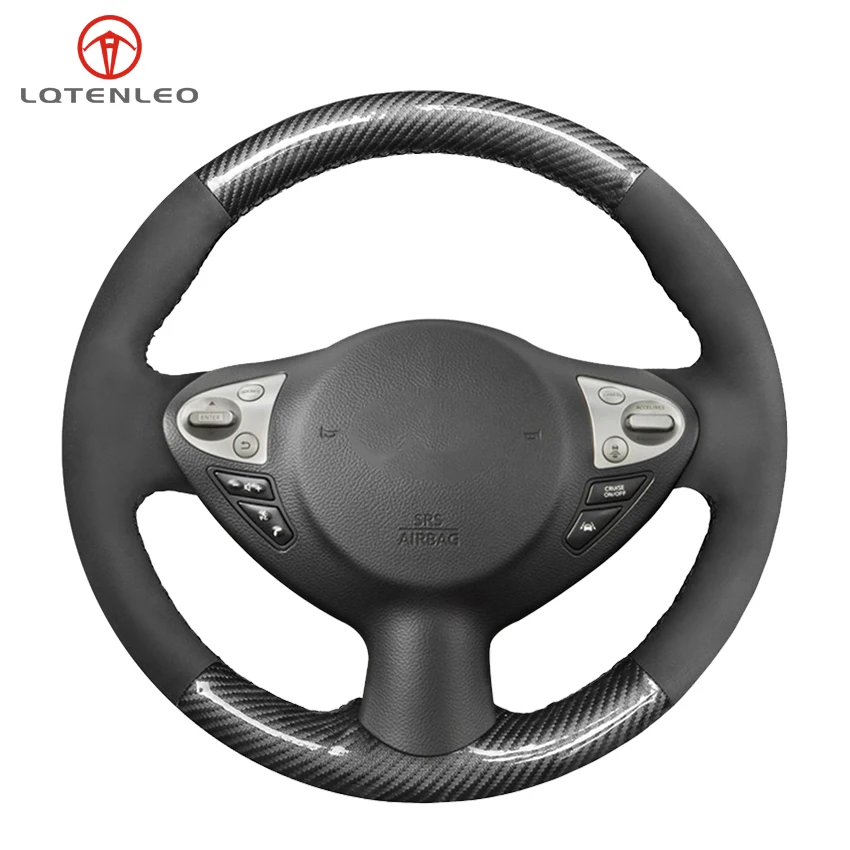 LQTENLEO черная замша из углеродного волокна для Infiniti FX FX35 FX37 FX50 QX70 Nissan Juke Maxima Sentra