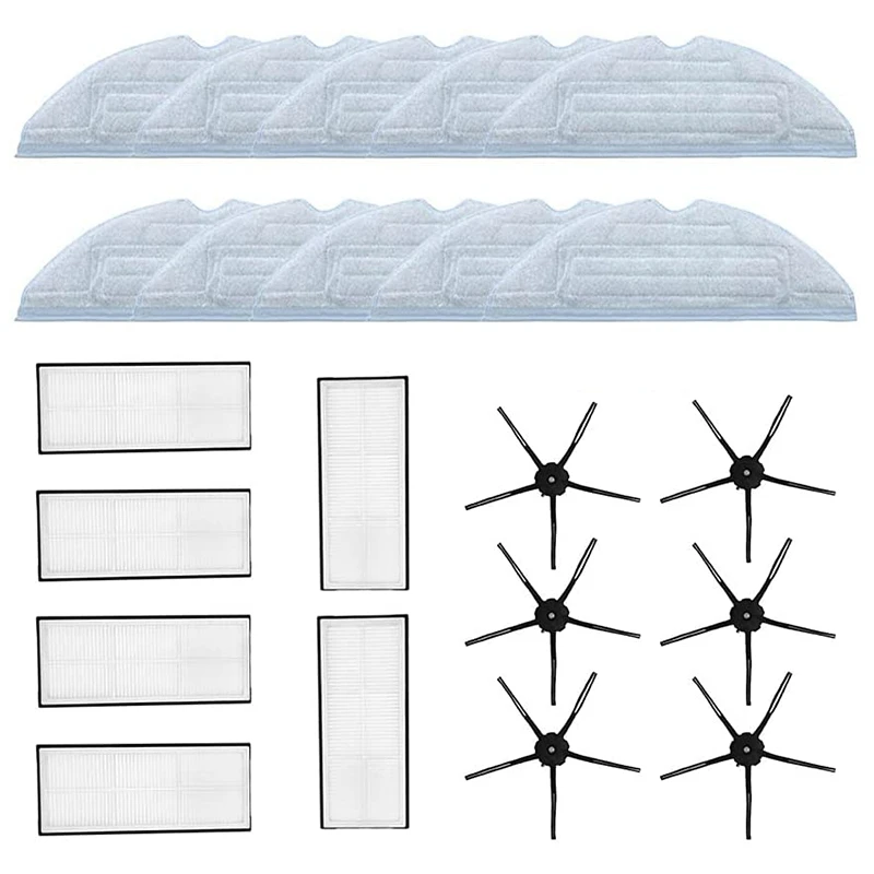 

Replacement Accessory Kit for Roborock S7 T7 T7 Plus Robot Vacuum Cleaner with Filter & Side Brush & Wipe Cloth