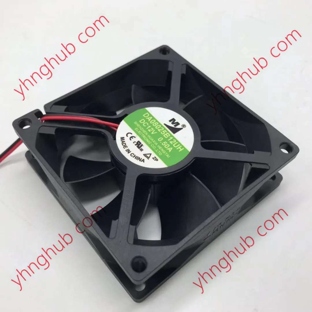2-проводной охлаждающий вентилятор для сервера Huaxia Hengtai DA08025B12UH DC 12 V0.50A 80x80x25 мм