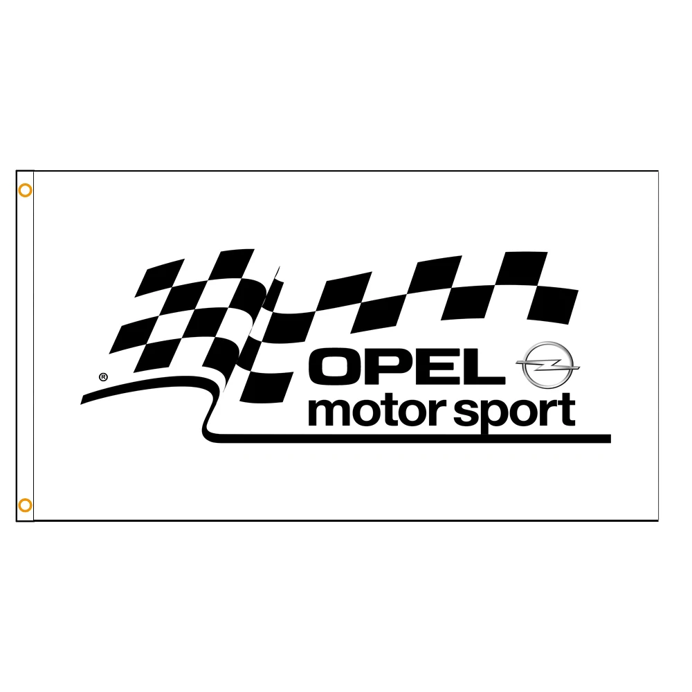 90x150 см Флаг гоночного автомобиля Opel | Дом и сад
