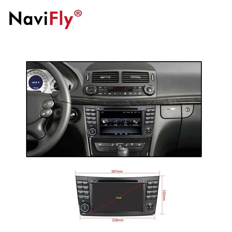 Android 8 1 1024*600 hd экран Автомобильный мультимедийный плеер для MERCEDES BENZ E class W211 G Class W463