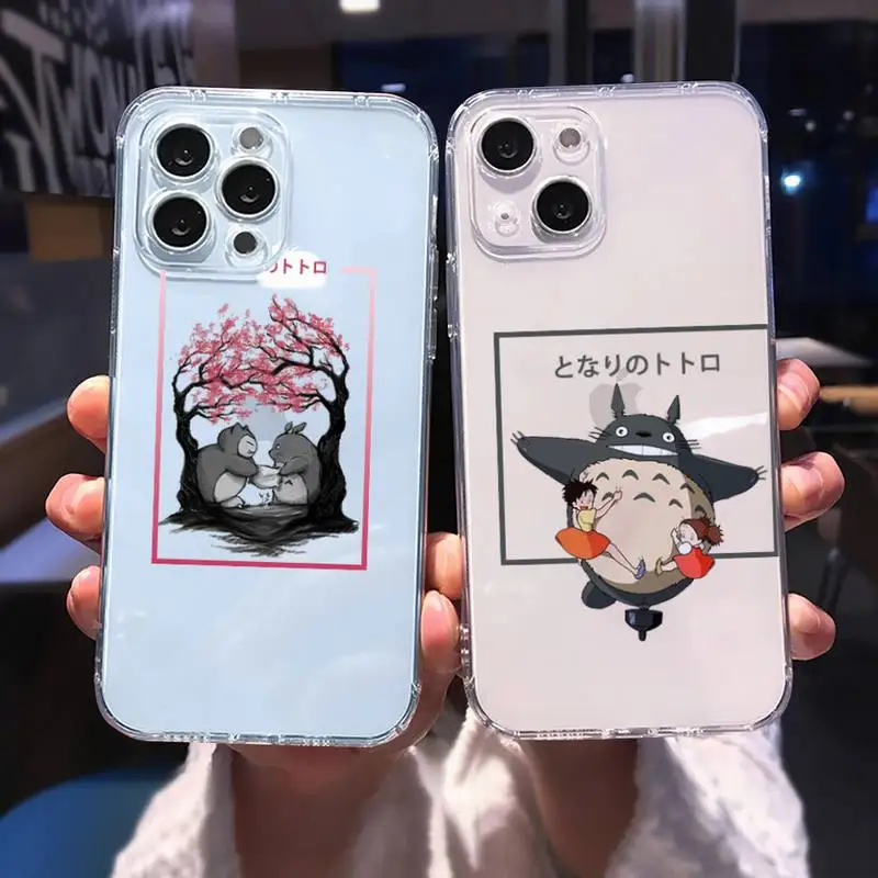 

My Neighbor Totoro Phone Case for iphone 13 12 11 pro max mini 6 6s 7 8 plus SE2020 X XR XS shell iphone 13 pro max case