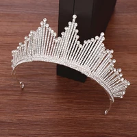 wedding crown tiara for bride silver color rhinestone crown bridal tiara headband wedding hair accessories princess diadem