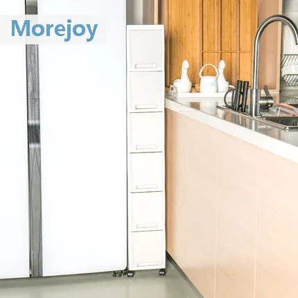 Ультра узкая стеллаж Morejoy 18 см для кухни холодильника разрезной кровати узкий