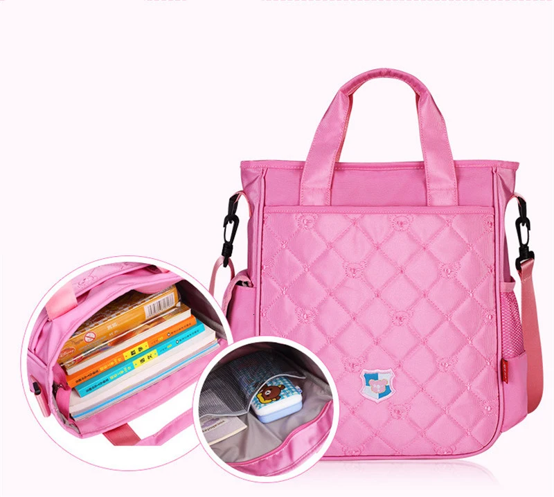 Fashion Cute Bag Waterproof Children The Tutorial Package Handbag Kids Tote Boy Girls Shoulder Bag Mini Nylon book Bag