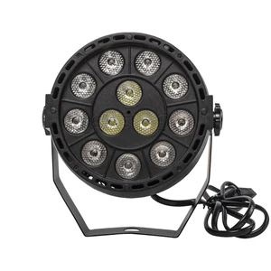 Миниатюрный светодиодный светсветильник льник SHEHDS, плоский, номинальная мощность 12x3 Вт, RGBW, 4 цвета, для диджеев вечерние, клубов, дискотек, 8 каналов, DMX 512