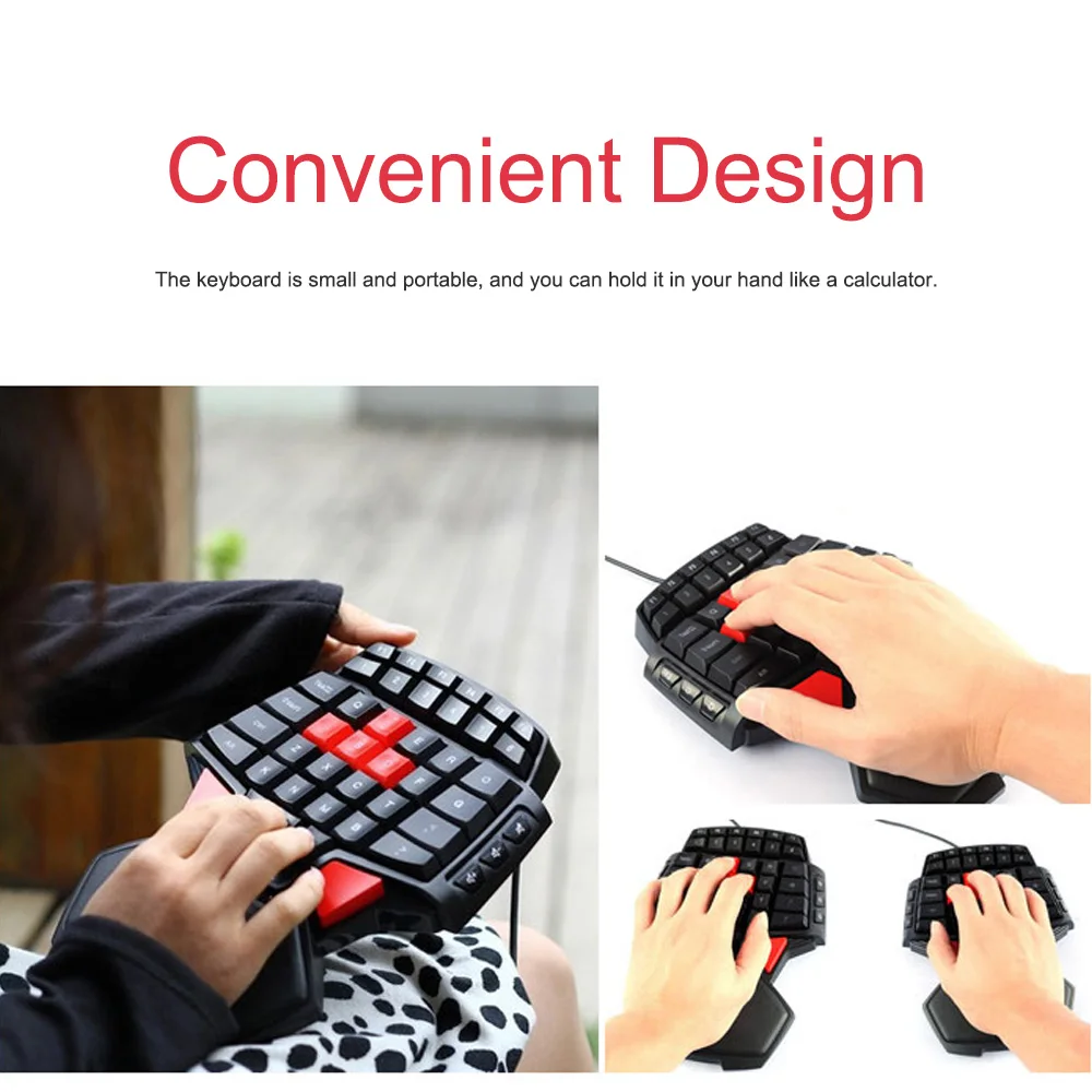 

T9 Wired Single-handed Gaming Keyboard Ergonomic Design Single handed keyboard Gamepad gaming keypad