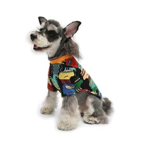 fashion personality print pet dog tshirt autumn puppy clothes hoodie for small dogs apparel dog clothes dropshipping