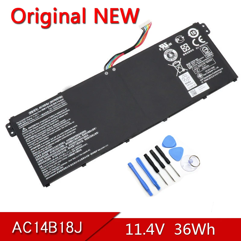 

AC14B18J Original AC14B13J Laptop Battery For Acer Aspire ES1-511 ES1-512 V3-111P CB3-531 311 TravelMate B115 B116 P236-M MS2394