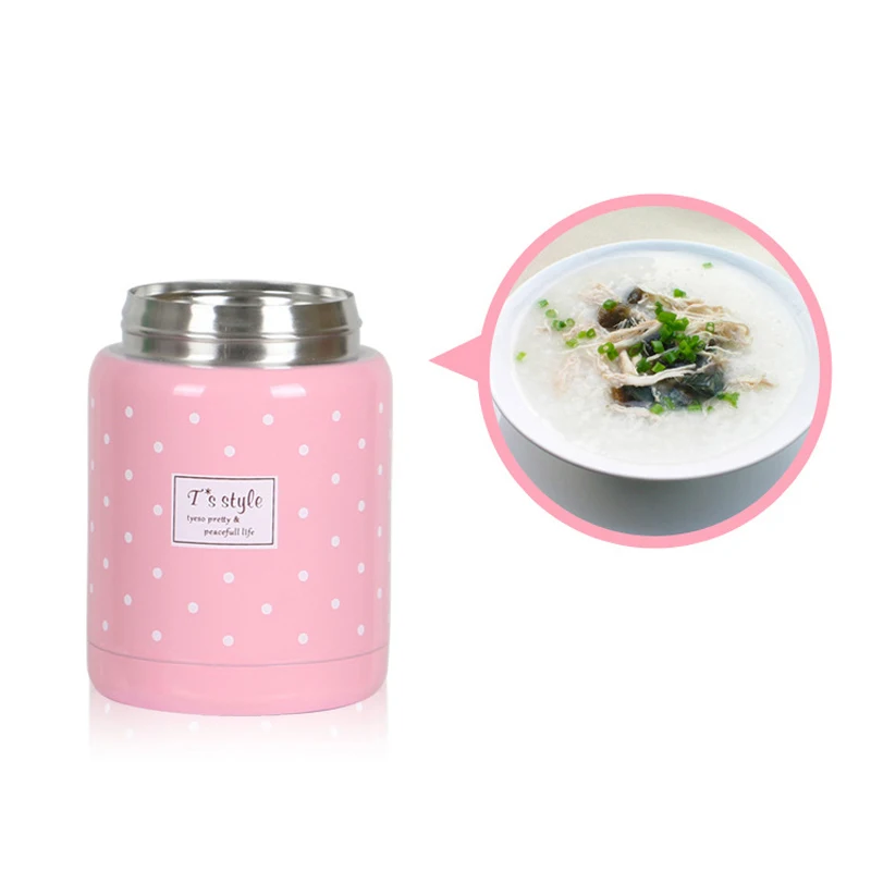 UPORS пищевой термос с мешком BPA free из нержавеющей стали вакуумный для еды контейнер