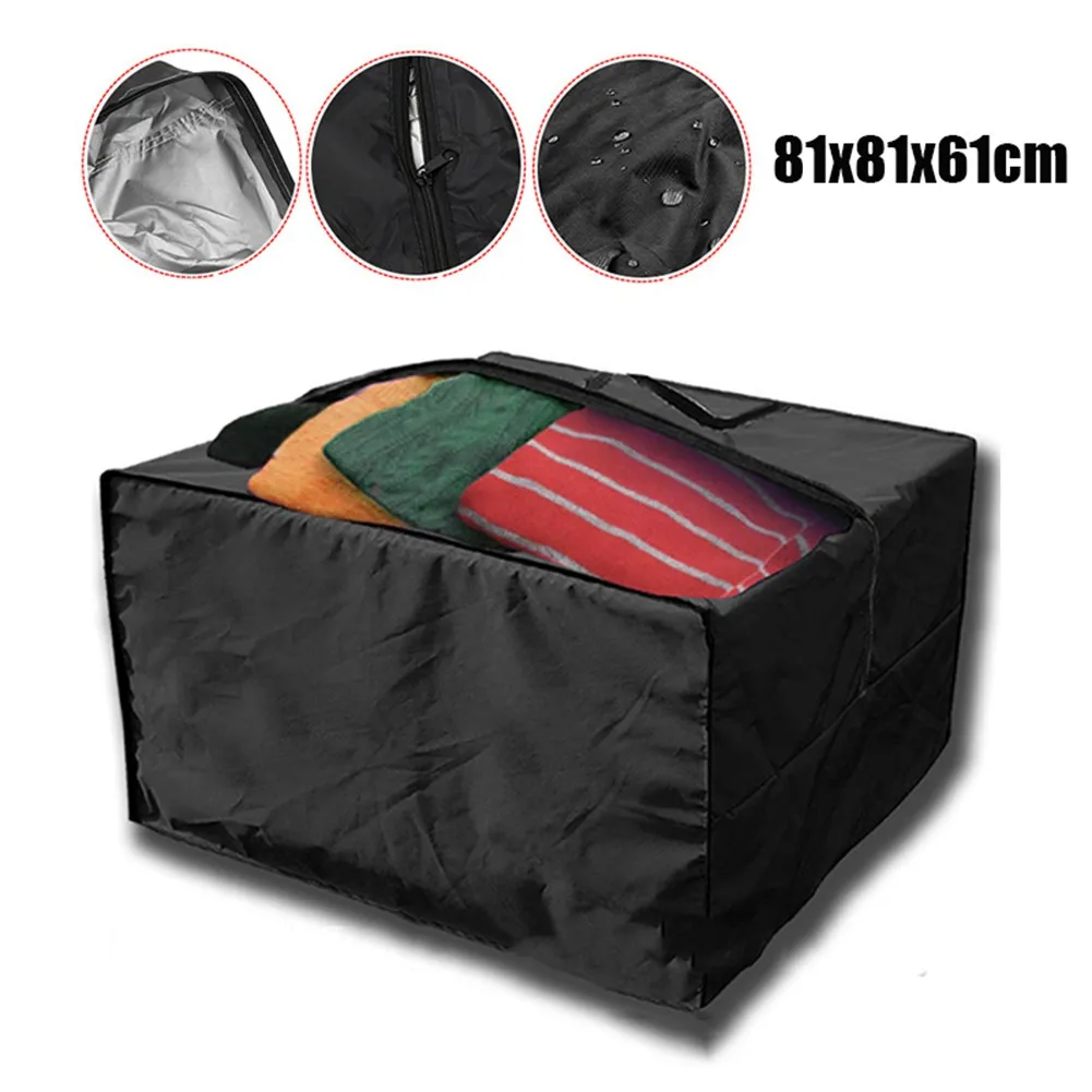 

Large Capacity Outdoor Garden Furniture Storage Bag Square Cushions Storage Bag Waterproof Multi-Function Storage Bags