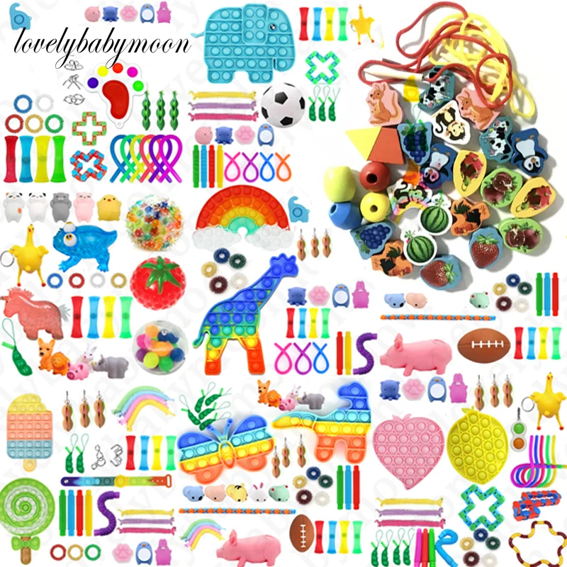 Новая Радужная пузырьковая игрушка для снятия стресса |