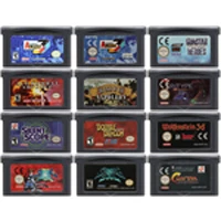 32 bit video game cartridge console card for nintendo gba stg shooter game series edition
