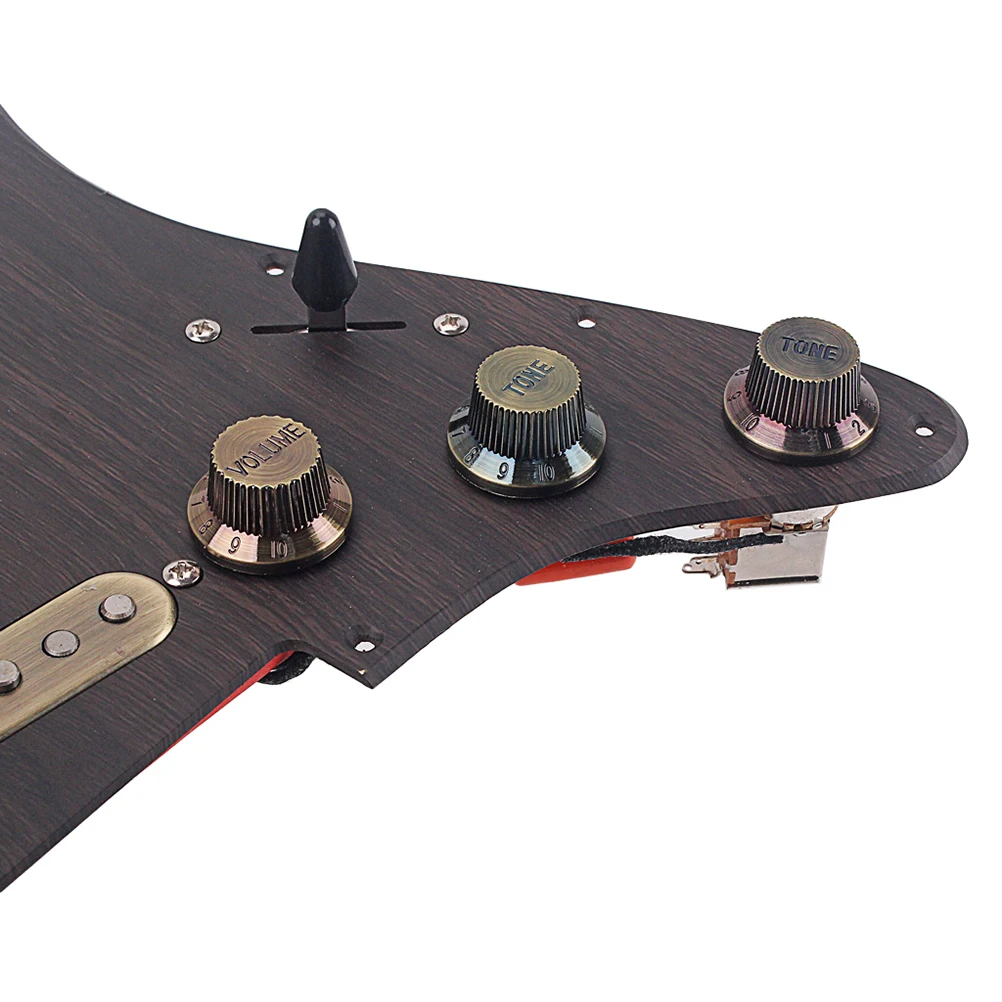 1 комплект GP120 SSS загружен Предварительно проводной Humbucker Pickguard пикапы набор ручек