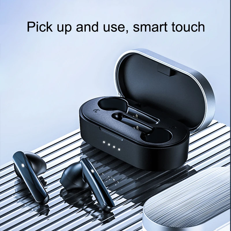 

5.0 Bluetooth Earphones Touch Control Wireless Headphons HiFi Waterproof game Earbuds Headset with Type c Charging Box