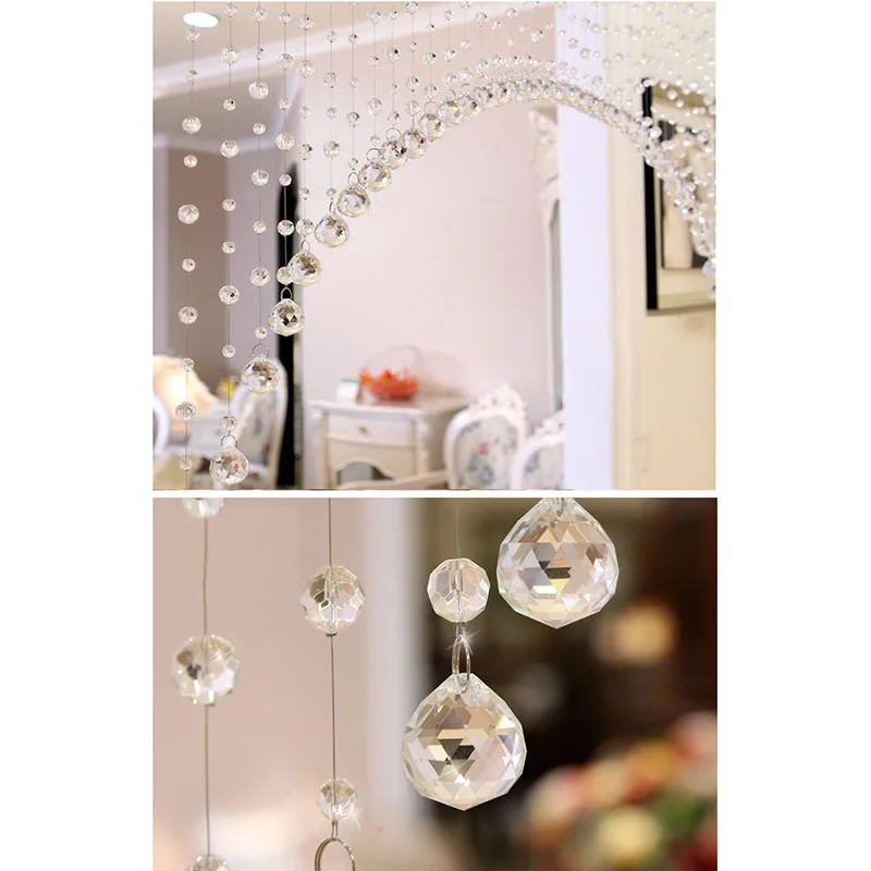 Стеклянные хрустальные бусины занавеска для окна или двери свадебный фон