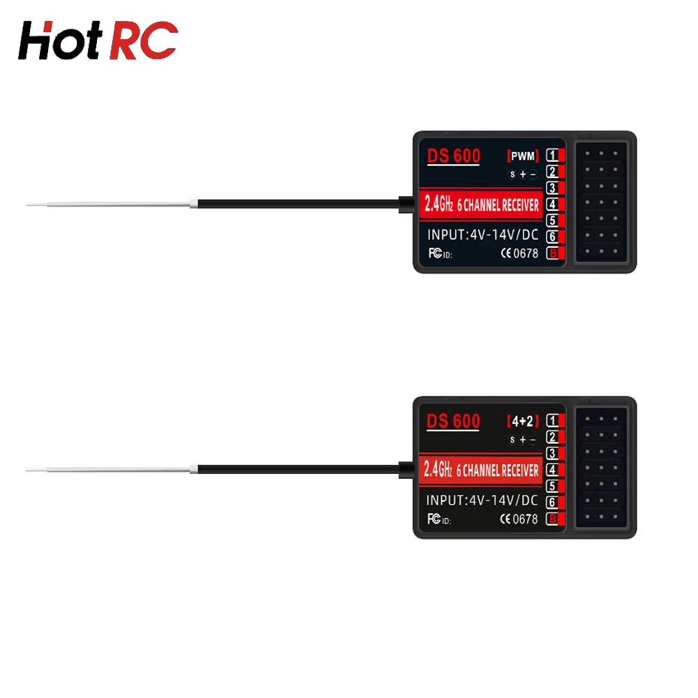 HOTRC DS-600 6CH 2 4 GHz FHSS радиосистема передатчик дистанционный контроллер DS600 PWM/4 GFSK
