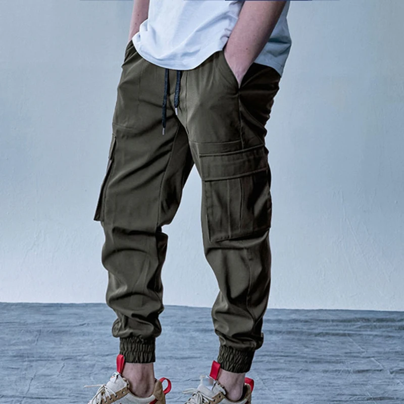 

2022 Men Pants solid color casual simplicity