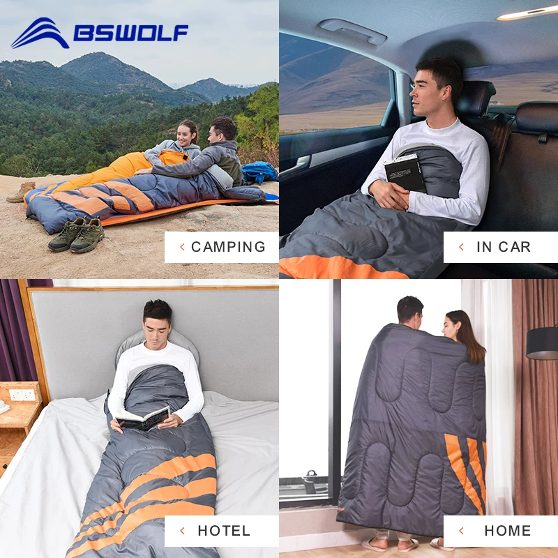 Спальный мешок BSWOLF Сверхлегкий всесезонный портативный соединяющийся для
