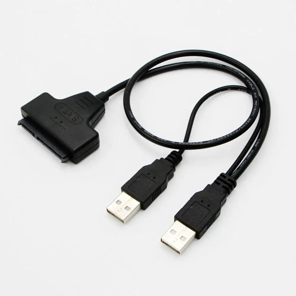 

High Speed Dual USB 2.0 to SATA HDD Hard Disk Drive Converter Adapter Cable