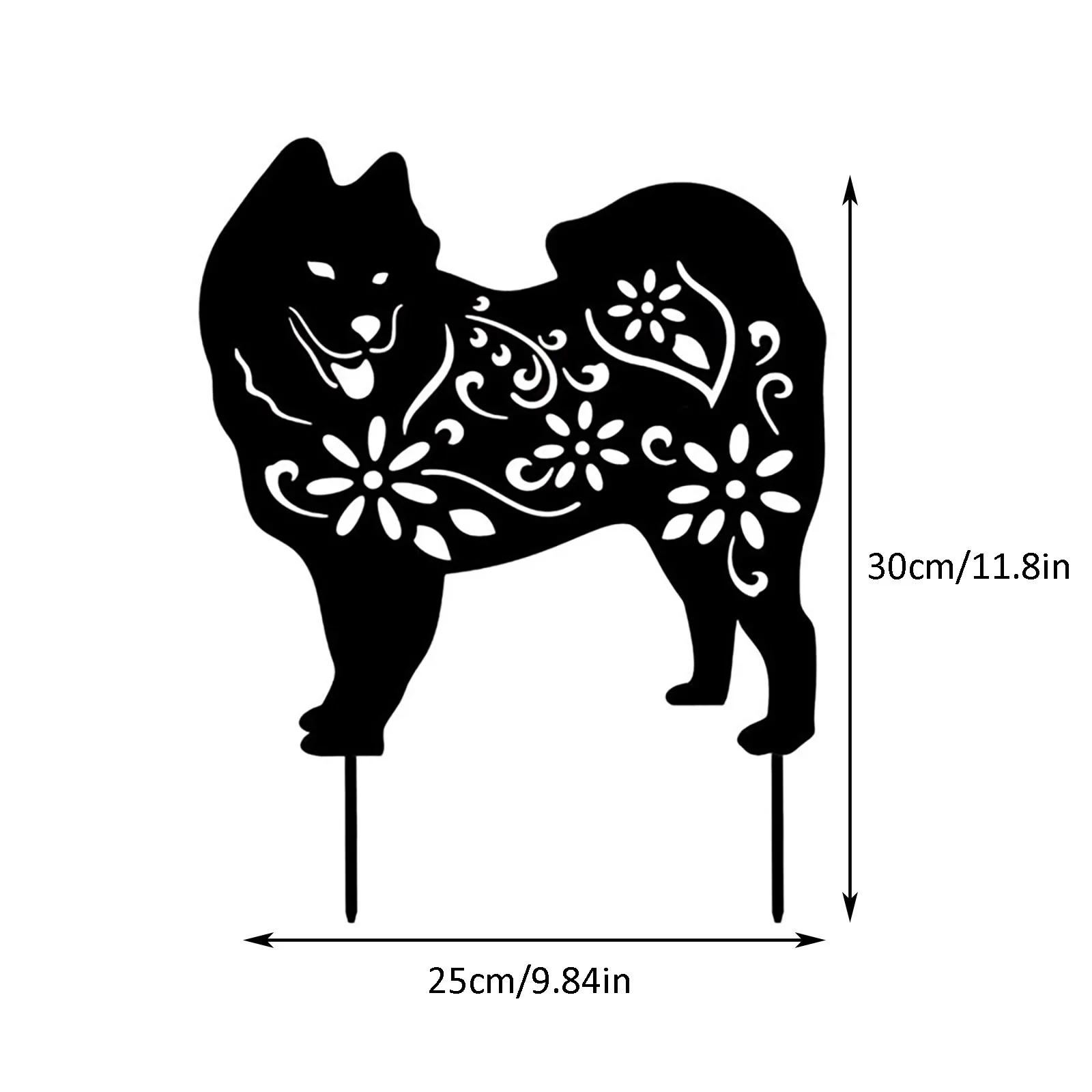 

Yard Art Dog Garden Inserts Acrylic Animal Hollow Inserts Yard Decoration decoracin de habitacin