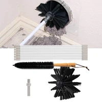 dryer vent cleaner flexible 9 rods dry duct cleaning kit chimney swee p brush cleaning stoves brush with wooden handle