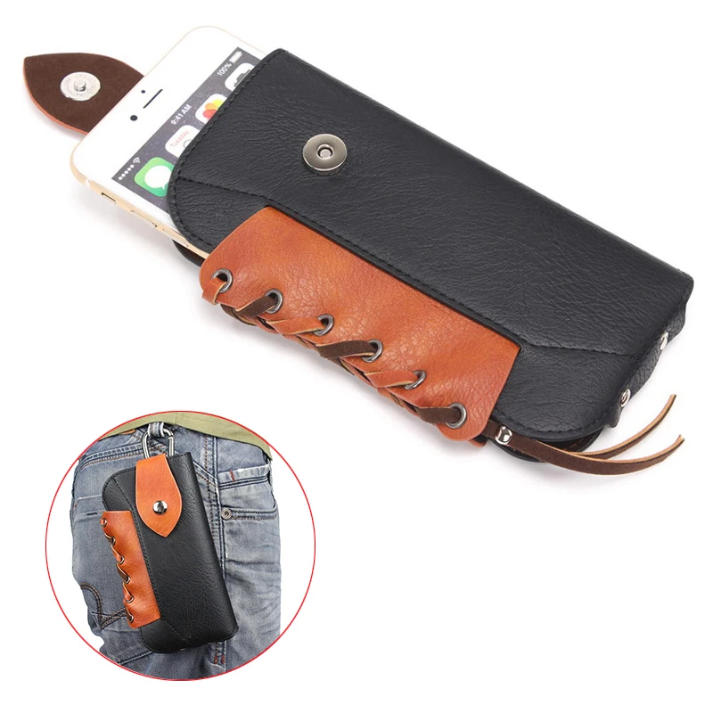 Для всех смартфонов винтажная Сумка Кобура ниже 5 дюйма для горного спорта