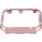 Корпус Защитная рамка чехол для Apple Watch 42 мм 38 мм Кристалл Стразы Алмазный Алюминиевый Чехол iwatch серия 321 металлический бампер