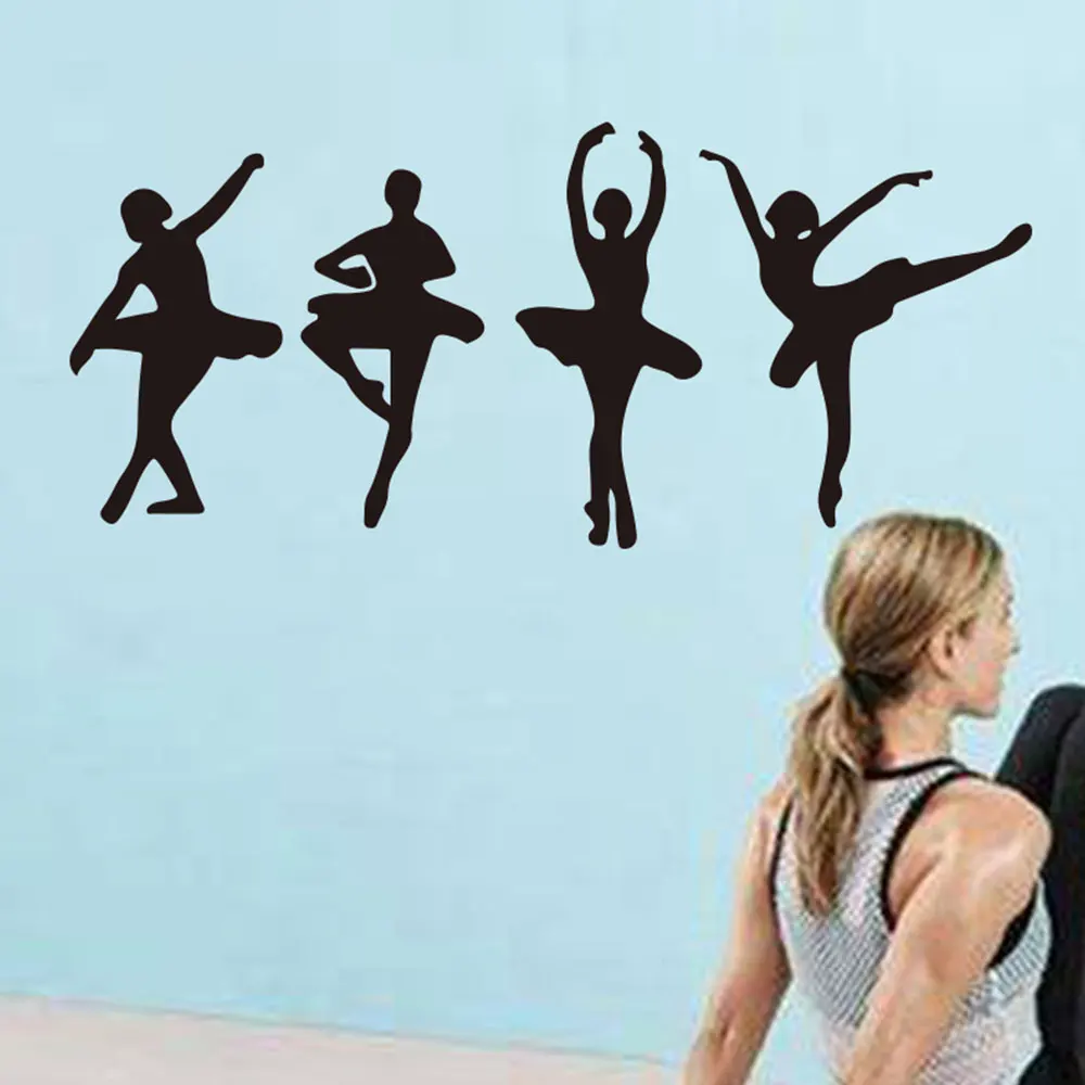 Наклейка для балетных девушек ПВХ домашний дизайн наклейка на стену балета