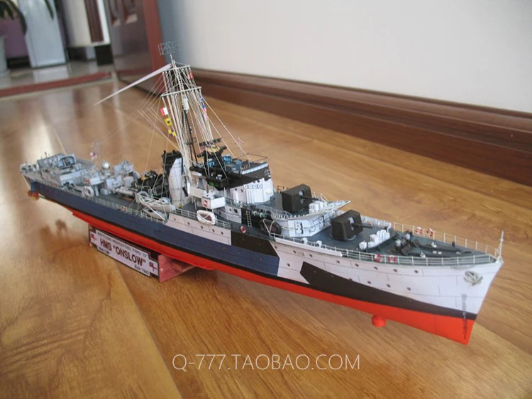 1:200 1:144 II мировая война Британский O-класс HMS ONSLOW Разрушитель Бумажная модель