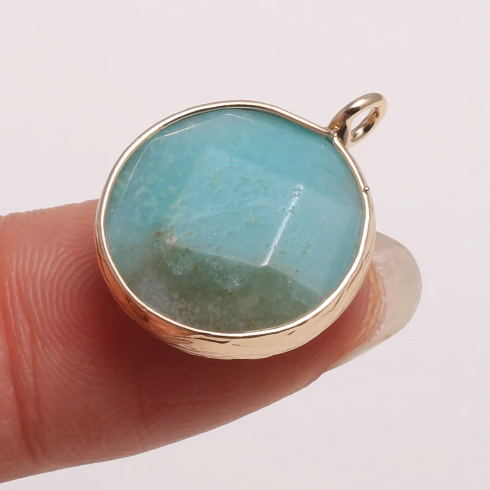 Подвески из нефрита круглые граненые розового кварца 1 шт. | Украшения и