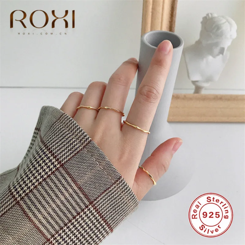 Женское кольцо из серебра 100% пробы регулируемое тонкое | Украшения и аксессуары