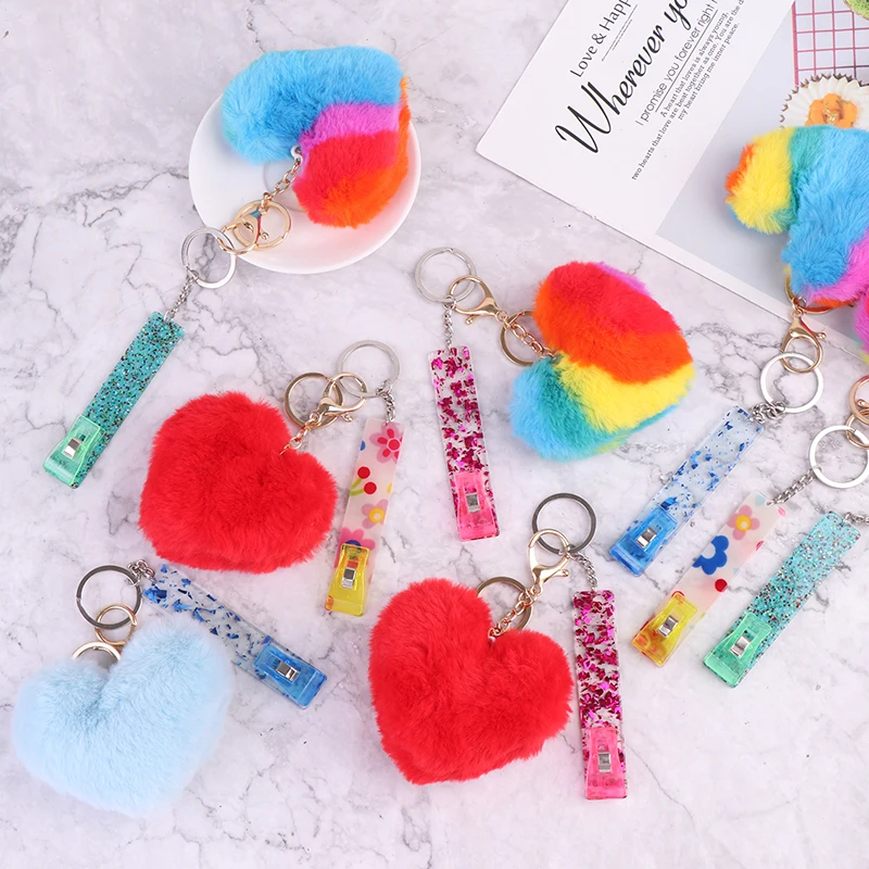 

Acrylic Card Grabber Keychain Custom Your Own Atm Card Grabber Plastic Clip For Long Nails