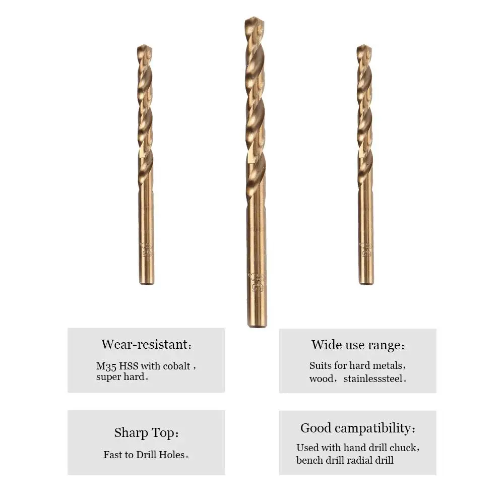 Спиральные бурильные сверла набор 13 шт./компл. посылка HSS-CO 1 5-6 5 мм | Инструменты