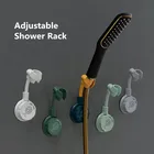 Универсальный Регулируемый Насадки для душа держатель стойки часы с чашкой на присоске для ванной настенный смеситель для душа наконечник кронштейна Удар Бесплатная сильную несущую