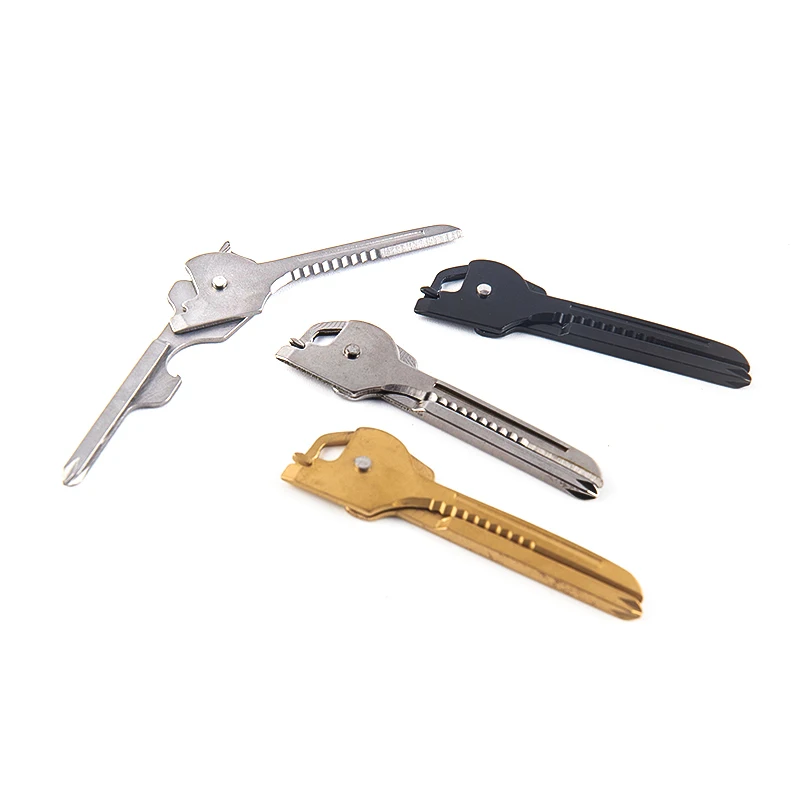 

6-In-1 Outdoor Multi-function Key Knife Outdoor Multi-Functional Keychains Key Ring Accessories