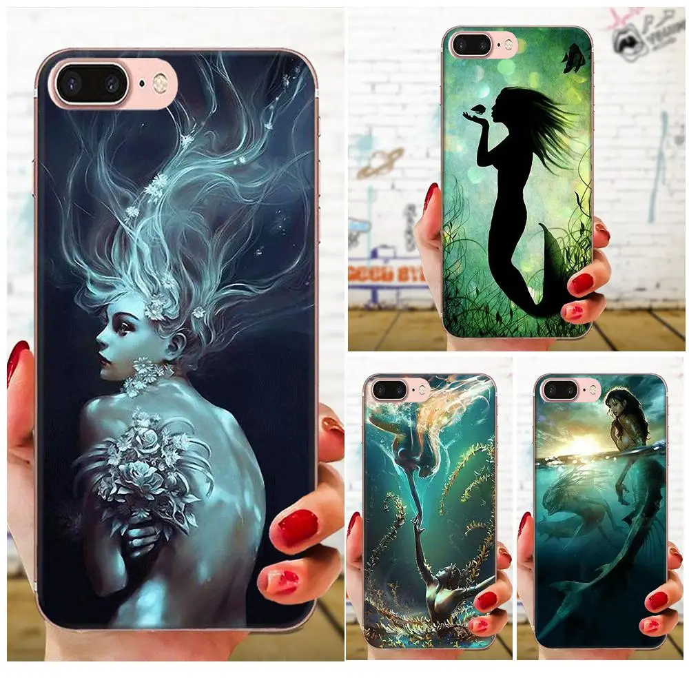 Mermaid Soft TPU Protector Cases For Huawei Honor Nova Note 5 5I 8A 8X 10 Pro 9X Moto G G2 G3 G4 G5 G6 G7 Plus | Мобильные телефоны
