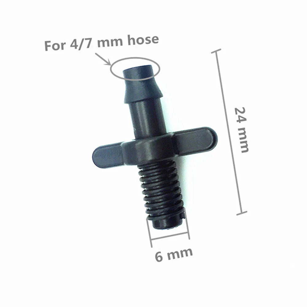 

100Pcs Connector 6mm Splitter Adapter Garden Irrigation Plastic Equipment