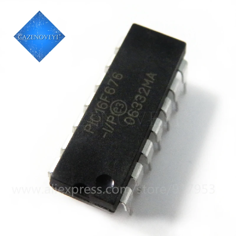 2 шт./лот PIC16F676 I/P IP DIP 14 новый оригинальный телефон|Интегральные схемы| |