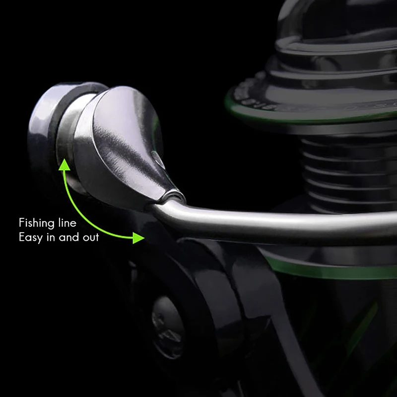 

Fishing Reel Metal Bearings 9+1 Spinning Reel 5.2:1 Gear 5.5Kg Max Drag Power Fishing Reel for B Pike Tackles