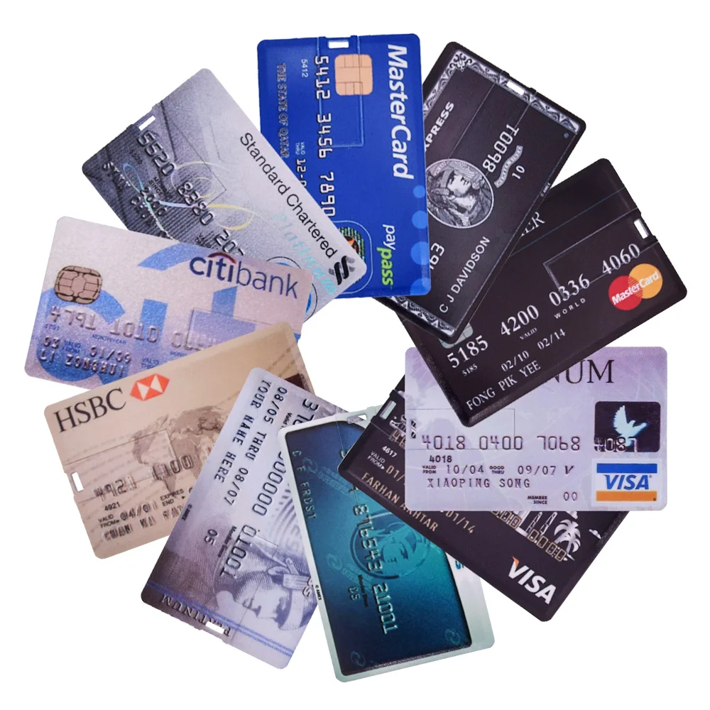 Горячая Распродажа банковская карта usb флеш-накопитель HSBC кредитная флешка 8 ГБ 16