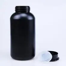 1000/1200 мл черная пустая крышка винта жидкость реагент бутылка для