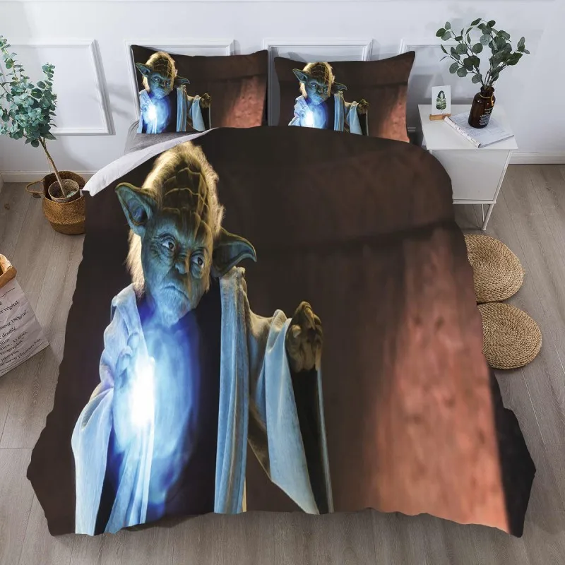 

Disney Star Wars Boba Fett Bedding Set Print Game Mandalorian Baby Yoda Duvet Cover Sets King Queen Twin Dropshipping Boy Gift